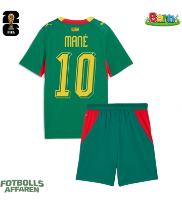 Senegal Sadio Mane #10 Bortaställ Barn VM 2026 Kortärmad (+ Korta byxor)